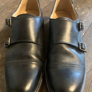 Men's Frye Double Monk Strap Shoe - Black